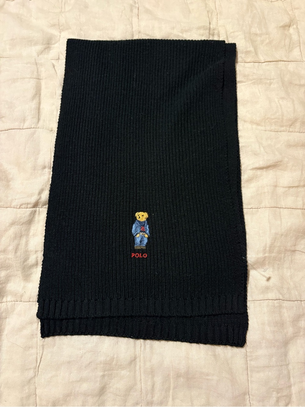 NWOT- Ralph Lauren Bear scarf